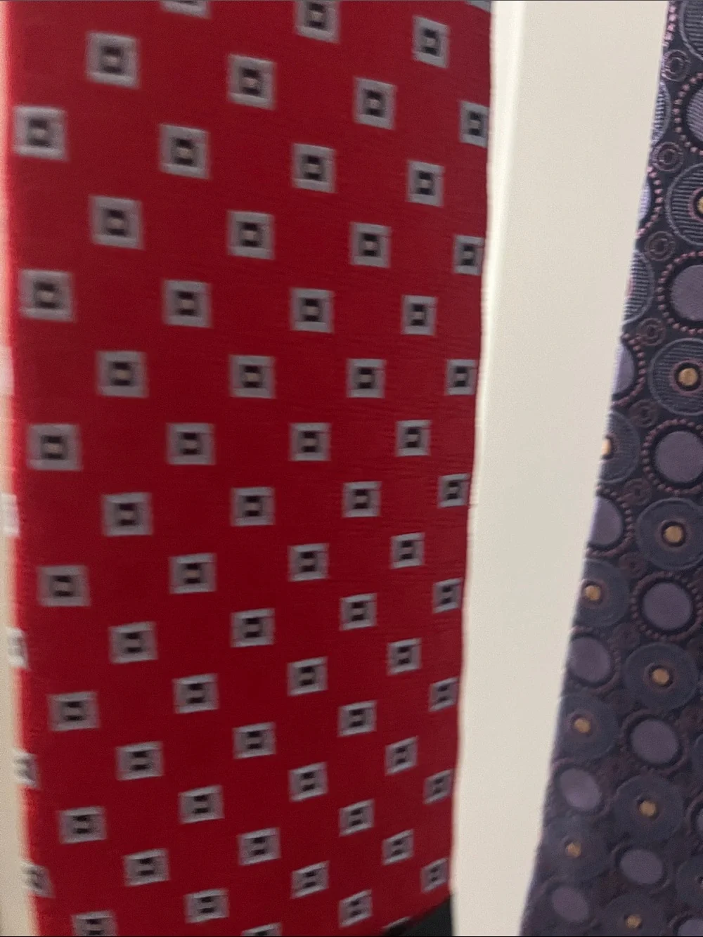 Tommy Hilfiger Lavender Geometric Silk Tie